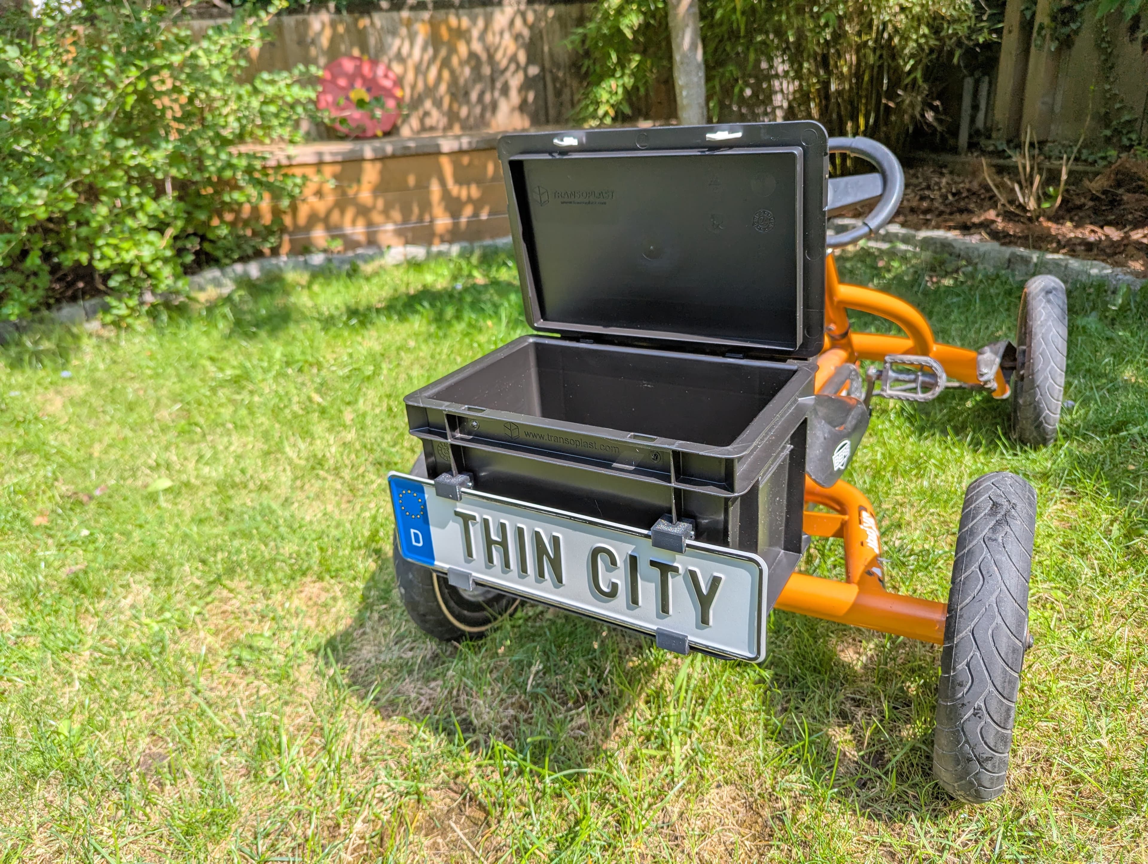 ThinCityBox Transportbox am Berg Buddy/Buzzy/Rally/Reppy GoKart